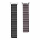 For Samsung Galaxy Watch8 / Watch8 Classic Magnetic Silicone Watch Band(Dark Gray+Coffee) - 3