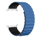 For Samsung Galaxy Watch8 / Watch8 Classic Magnetic Silicone Watch Band(Blue+Black) - 2