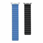 For Samsung Galaxy Watch8 / Watch8 Classic Magnetic Silicone Watch Band(Blue+Black) - 3