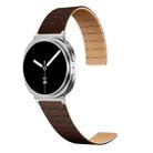 For Samsung Galaxy Watch8 / Watch8 Classic Two Color Loop Magnetic Silicone Watch Band(Dark Brown+Light Brown) - 1