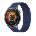 20mm Lychee Texture Soft Magnetic Silicone Watch Band(Dark Blue) - 1
