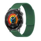 22mm Lychee Texture Soft Magnetic Silicone Watch Band(Green) - 1