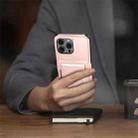 For iPhone 15 Pro Max Kalebol Flip Card Wallet Holder Shockproof Phone Case(Gray) - 4