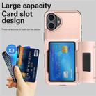 For iPhone 17 Kalebol Flip Card Wallet Holder Shockproof Phone Case(Army Green) - 2