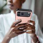 For iPhone 17 Pro Kalebol 2 in 1 Shockproof Sliding Card Slot Phone Case(Gray) - 3
