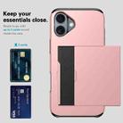 For iPhone 17 Kalebol 2 in 1 Shockproof Sliding Card Slot Phone Case(Green) - 3