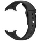 For Samsung Galaxy Watch8 / Watch8 Classic Reverse Buckle Silicone Watch Band(Black) - 2