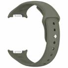 For Samsung Galaxy Watch8 / Watch8 Classic Reverse Buckle Silicone Watch Band(Army Green) - 2
