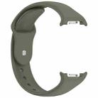 For Samsung Galaxy Watch8 / Watch8 Classic Reverse Buckle Silicone Watch Band(Army Green) - 3