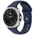For Samsung Galaxy Watch8 / Watch8 Classic Reverse Buckle Silicone Watch Band(Midnight Blue) - 1