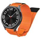 20mm Universal Braided Cord Nylon Hook and Loop Fastener Watch Band(Orange) - 1