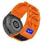 20mm Universal Braided Cord Nylon Hook and Loop Fastener Watch Band(Orange) - 3