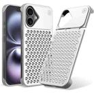 For iPhone 16 Kalebol Aromatherapy Aluminum Alloy Cooling Phone Case(Silver) - 1
