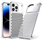 For iPhone 13 Pro Max Kalebol Aromatherapy Aluminum Alloy Cooling Phone Case(Silver) - 1
