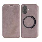 For iPhone 17 Kalebol Flip Card Slot MagSafe Leather Phone Case(Pink) - 1