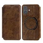 For iPhone 17 Kalebol Flip Card Slot MagSafe Leather Phone Case(Brown) - 1