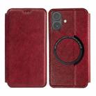For iPhone 17 Kalebol Flip Card Slot MagSafe Leather Phone Case(Red) - 1