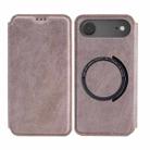 For iPhone 17 Air Kalebol Flip Card Slot MagSafe Leather Phone Case(Pink) - 1