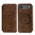 For iPhone Air Kalebol Flip Card Slot MagSafe Leather Phone Case(Brown) - 1
