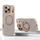 For iPhone 17 Pro Max Kalebol Rotating Magnetic Holder MagSafe Phone Case(Desert Gold) - 1