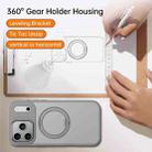 For iPhone 17 Pro Max Kalebol Rotating Magnetic Holder MagSafe Phone Case(Desert Gold) - 3