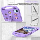 For Umidigi G7 Tab Pro 11 2024 Handle Kickstand Children EVA Shockproof Tablet Case(Light Purple) - 3