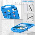 For Doogee Tab G6 / G6+ 11 Handle Kickstand Children EVA Shockproof Tablet Case(Sky Blue) - 3