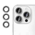 For iPhone 16 Pro Kalebol No Flicker Ultra-Thin Individual Camera Lens Tempered Glass Film(Titanium Gray) - 1