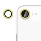 For iPhone 16e Kalebol No Flicker Ultra-Thin Individual Camera Lens Tempered Glass Film(Gold) - 1