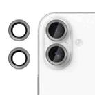 For iPhone 17 Kalebol No Flicker Ultra-Thin Individual Camera Lens Tempered Glass Film(Titanium Gray) - 1
