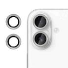 For iPhone 17 Kalebol No Flicker Ultra-Thin Individual Camera Lens Tempered Glass Film(Graphite Gray) - 1