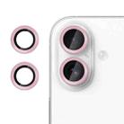 For iPhone 17 Kalebol No Flicker Ultra-Thin Individual Camera Lens Tempered Glass Film(Pink) - 1
