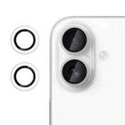 For iPhone 17 Kalebol No Flicker Ultra-Thin Individual Camera Lens Tempered Glass Film(Transparent) - 1