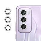 For OPPO Reno12 Pro Global Kalebol No Flicker Ultra-Thin Individual Camera Lens Tempered Glass Film(Silver) - 1