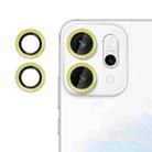 For OPPO Reno14 Pro Global Kalebol No Flicker Ultra-Thin Individual Camera Lens Tempered Glass Film(Gold) - 1