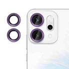 For OPPO Reno14 Global Kalebol No Flicker Ultra-Thin Individual Camera Lens Tempered Glass Film(Purple) - 1