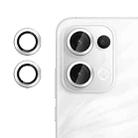 For OPPO Reno13 Global Kalebol No Flicker Ultra-Thin Individual Camera Lens Tempered Glass Film(Silver) - 1