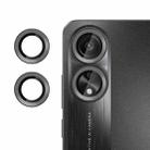 For OPPO A78 4G Kalebol No Flicker Ultra-Thin Individual Camera Lens Tempered Glass Film(Black) - 1