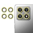 For Xiaomi 14T Kalebol No Flicker Ultra-Thin Individual Camera Lens Tempered Glass Film(Gold) - 1