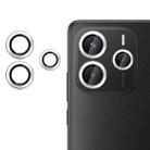 For Redmi Note 14 5G Kalebol No Flicker Ultra-Thin Individual Camera Lens Tempered Glass Film(Silver) - 1