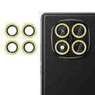 For Redmi Note 14 Pro 4G Kalebol No Flicker Ultra-Thin Individual Camera Lens Tempered Glass Film(Gold) - 1