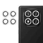 For Redmi Note 14 Pro 5G Kalebol No Flicker Ultra-Thin Individual Camera Lens Tempered Glass Film(Silver) - 1