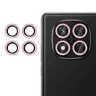 For Redmi Note 14 Pro 5G Kalebol No Flicker Ultra-Thin Individual Camera Lens Tempered Glass Film(Pink) - 1