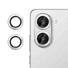 For Xiaomi Poco X7 Pro / Redmi Turbo 4 Kalebol No Flicker Ultra-Thin Individual Camera Lens Tempered Glass Film(Silver) - 1