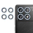 For Redmi K70 / K70 Pro / K70E Kalebol No Flicker Ultra-Thin Individual Camera Lens Tempered Glass Film(Distant Peak Blue) - 1