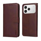 For Tecno Spark 40 4G ENKAY Card Wallet Calf Texture Leather Phone Case with Screen Film(Pink) - 3