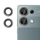 For Redmi Note 13 Pro 4G Kalebol No Flicker Ultra-Thin Individual Camera Lens Tempered Glass Film(Black) - 1