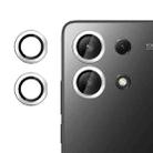 For Redmi Note 13 4G Kalebol No Flicker Ultra-Thin Individual Camera Lens Tempered Glass Film(Silver) - 1