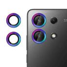 For Redmi Note 13 4G Kalebol No Flicker Ultra-Thin Individual Camera Lens Tempered Glass Film(Dazzling Colors) - 1