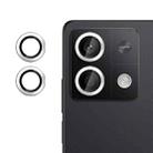 For Redmi Note 13 5G Kalebol No Flicker Ultra-Thin Individual Camera Lens Tempered Glass Film(Silver) - 1